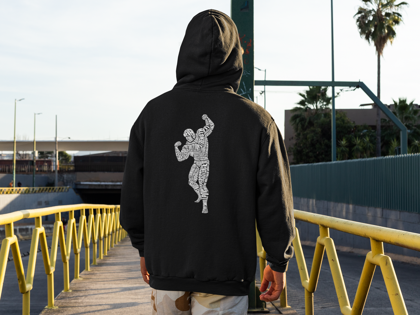 Never give up Oversized Hoodie