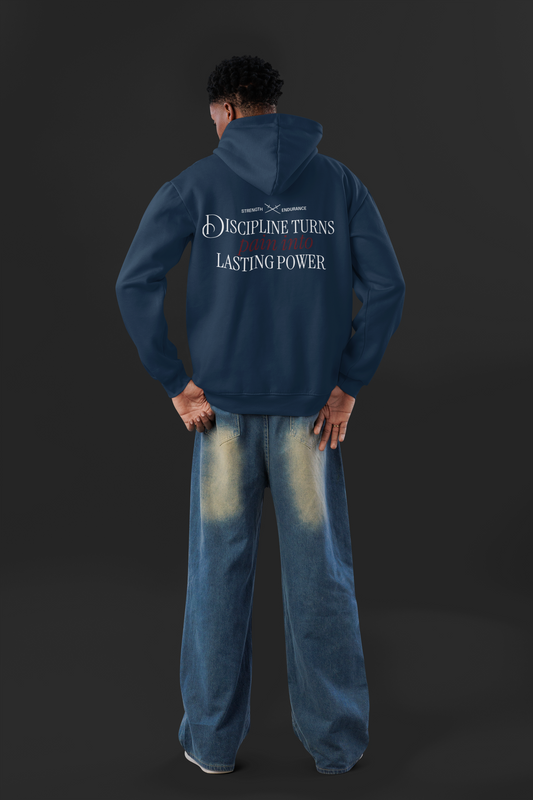 Discipline Lasting Power Oversized Zipper Hoodie