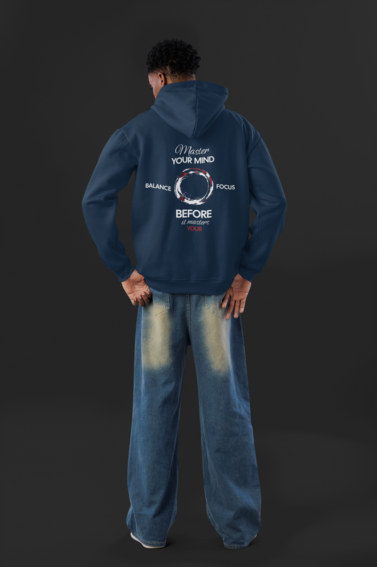 Master Your Mind Oversized Zipper Hoodie