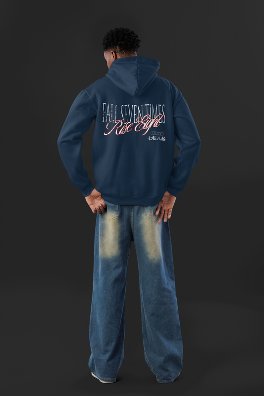 Rise Eight Oversized Zipper Hoodie