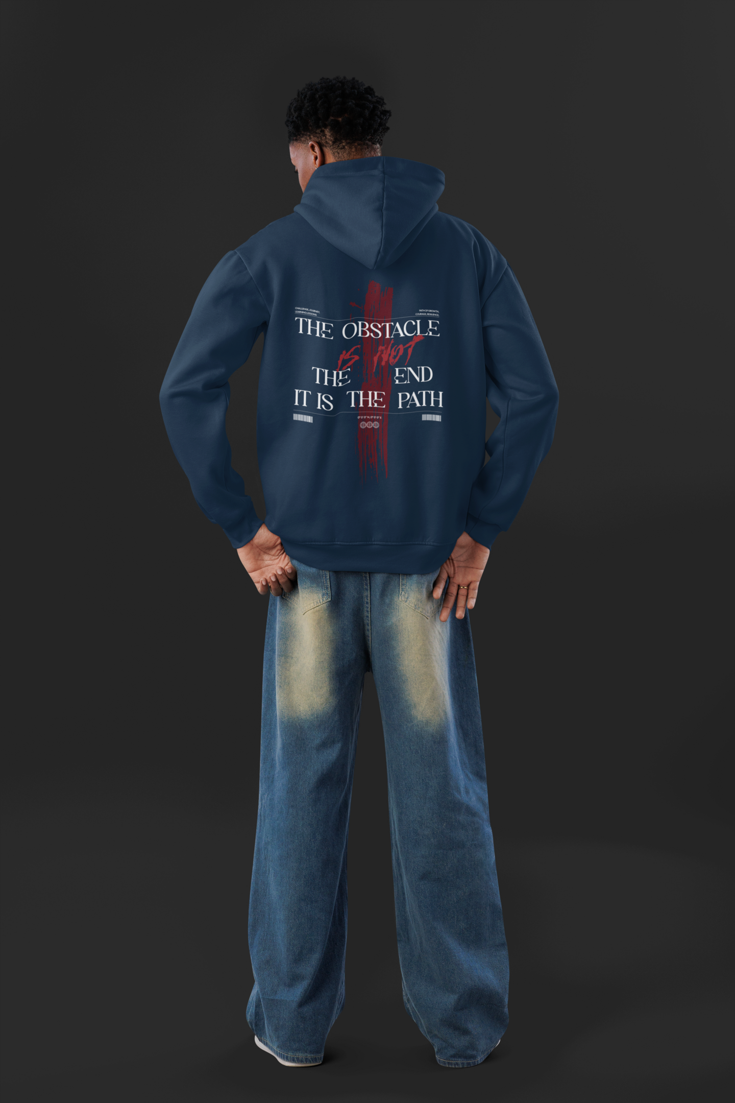 The Path Oversized Zipper Hoodie