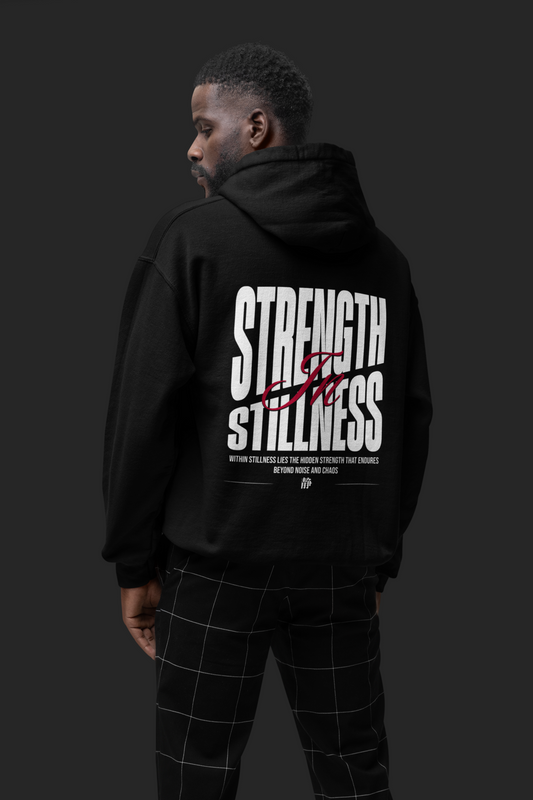Strength In Stillness Oversized Zipper Hoodie