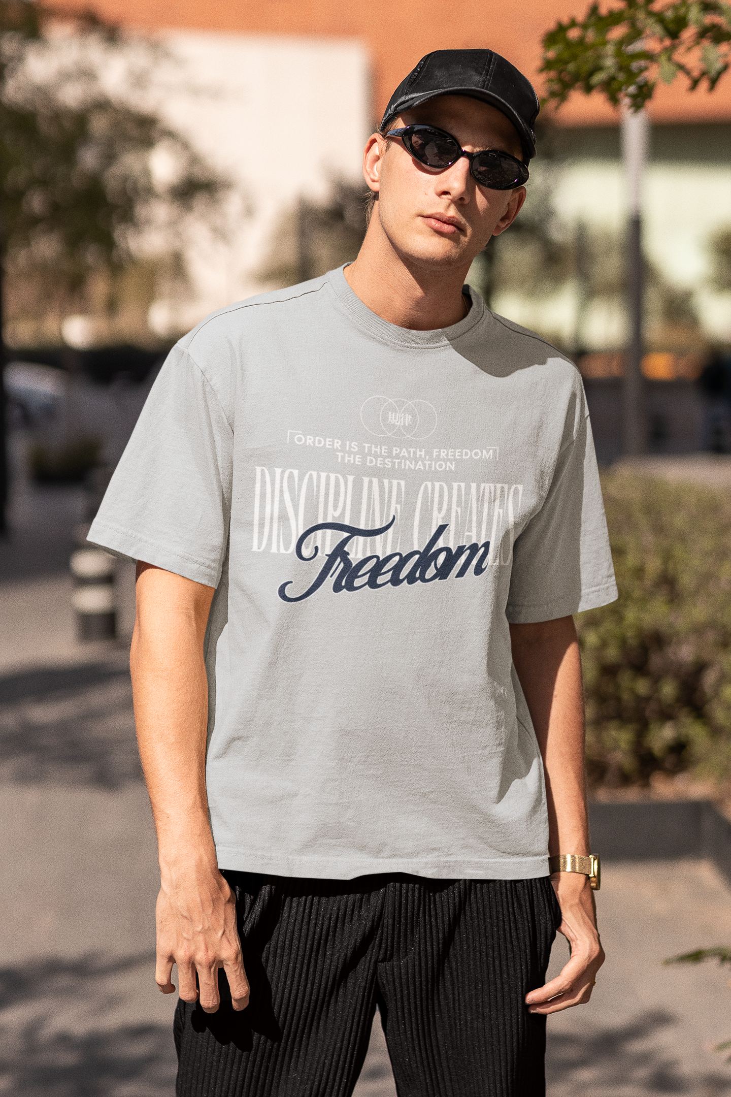 Disicpline Creates Freeom Oversized Shirt
