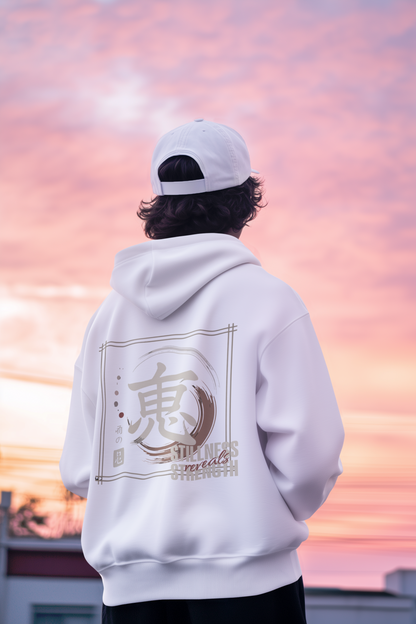 Stillness reveals strength Oversized Hoodie