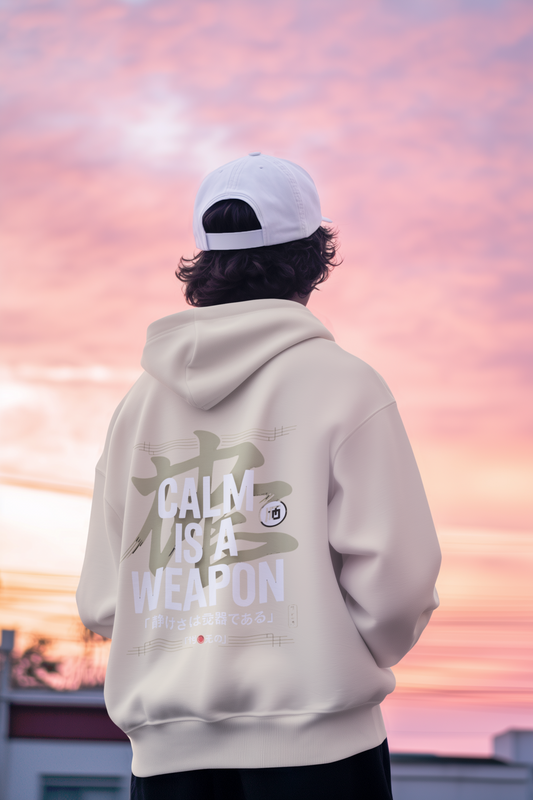 Calm is a weapon Oversized Hoodie