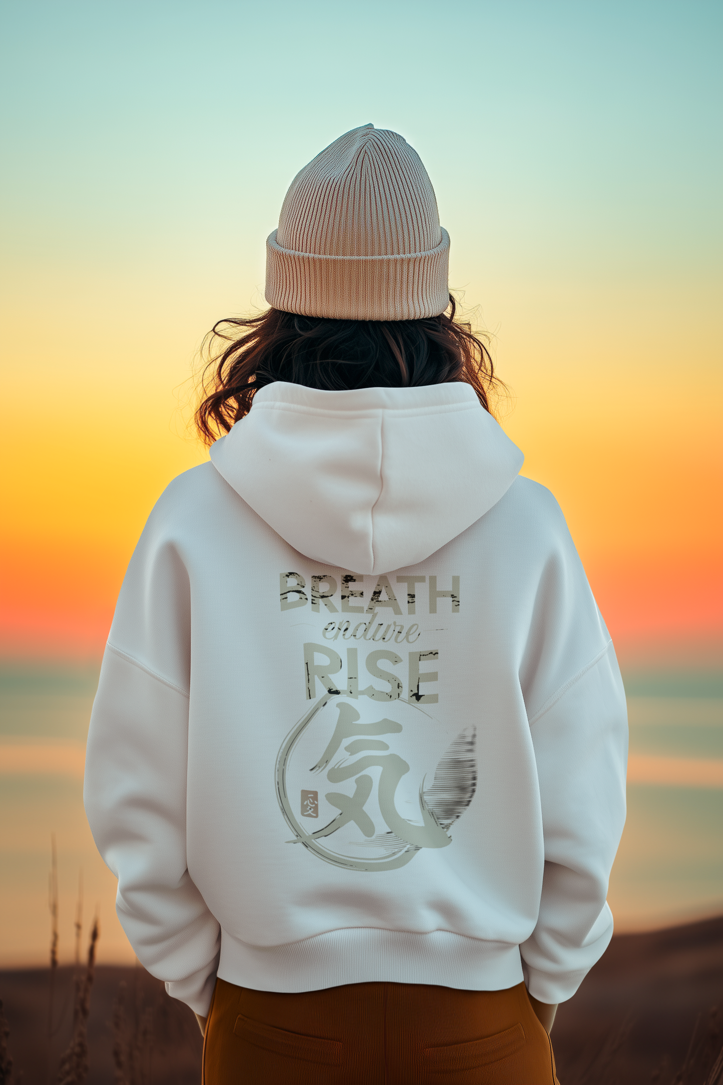Breath endure rise Oversized Hoodie