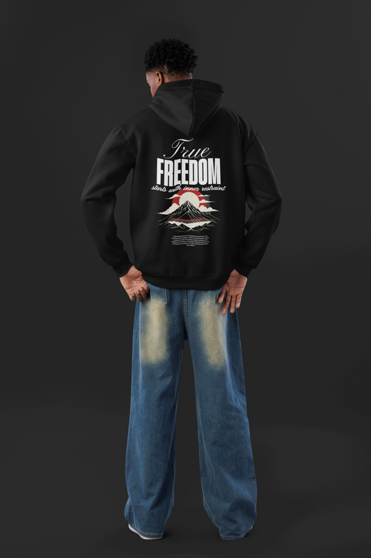True Freedom Oversized Zipper Hoodie