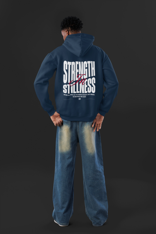 Strength In Stillness Oversized Zipper Hoodie