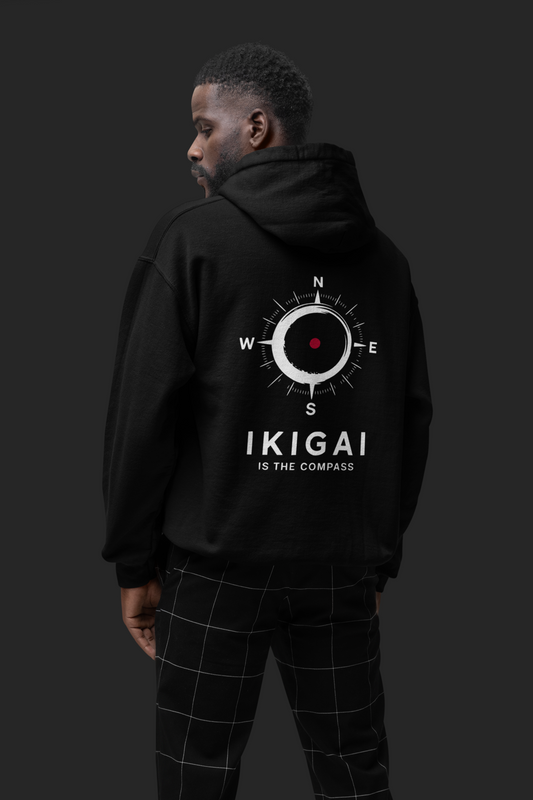 Ikigai Compass Oversized Zipper Hoodie