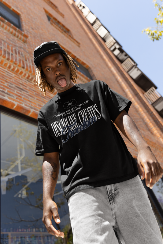 Disicpline Creates Freeom Oversized Shirt