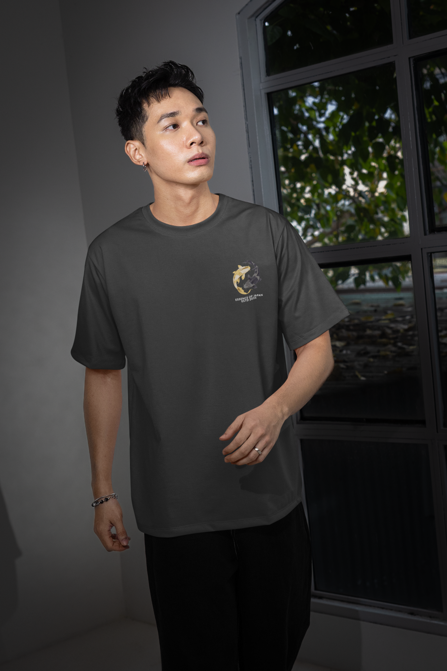 Yin Yang Koi Oversized Shirt