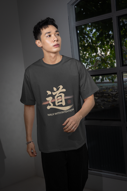 Walk with intention Oversized Shirt