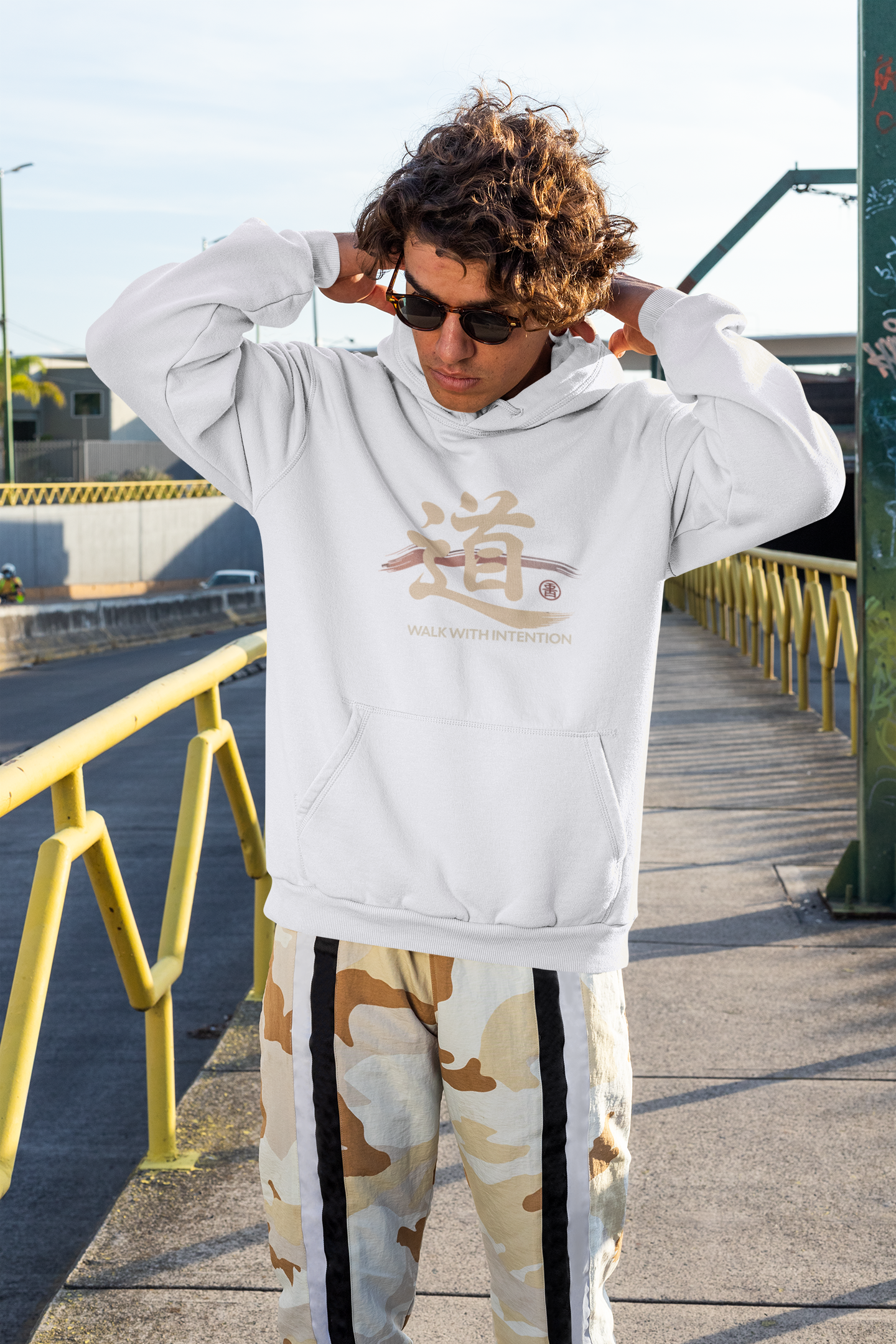 Walk with intention Oversized Hoodie